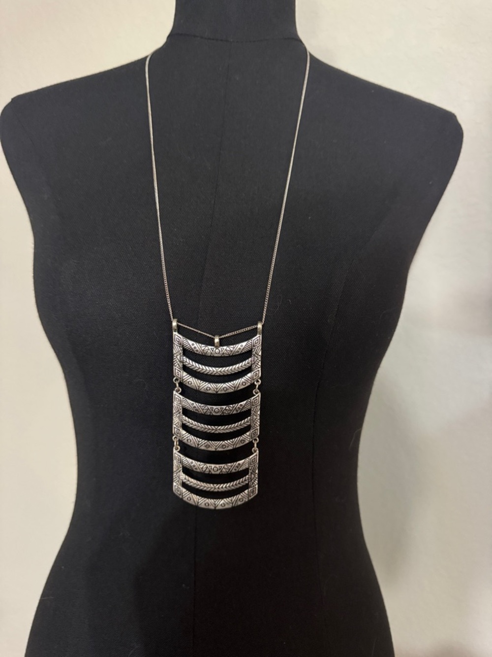 Silver-Tone Layered Pendant Necklace - Women Jewelry